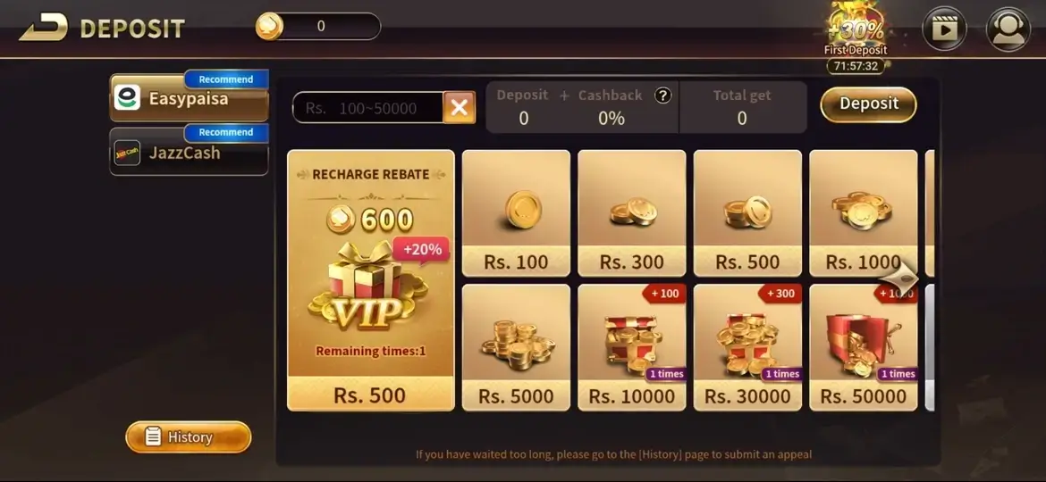 Royal Casino APK home screen